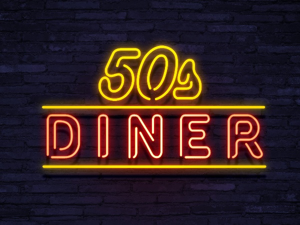 neon 50's Diner