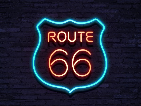 neon Route 66